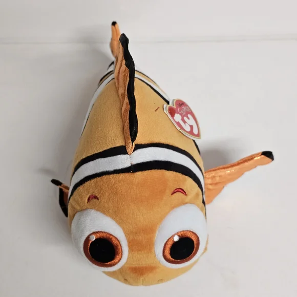 Ty Sparkle Disney Finding Nemo Plush Stuffed Animal Toy Orange Fish 10” - Picture 4 of 7